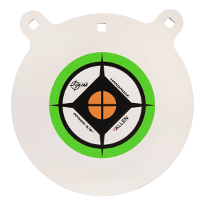 EZ-Aim 15599 Hardrock 12" AR500 Steel Gong Shooting Target .38" Thickness Black / Green / White