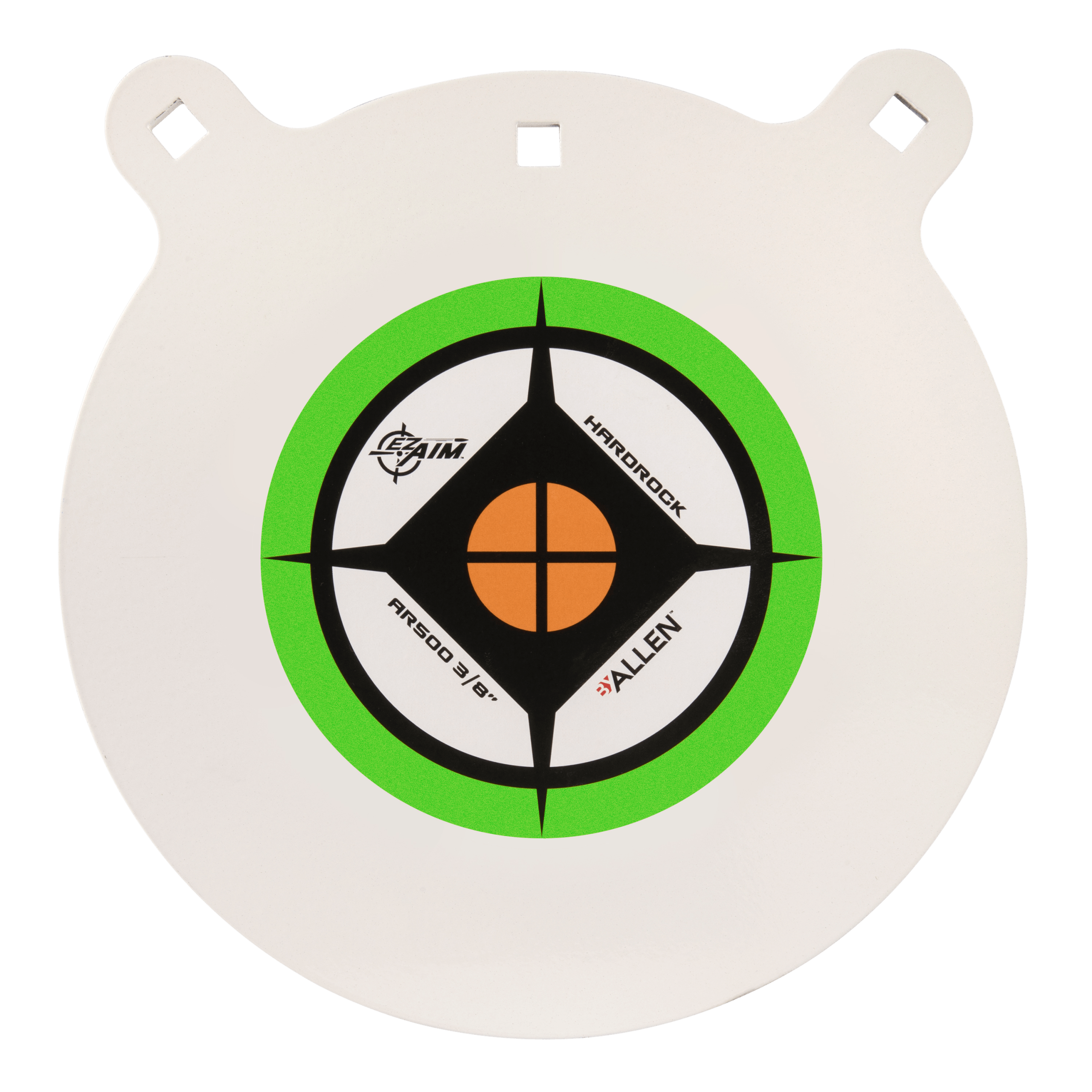 EZ-Aim 15599 Hardrock 12" AR500 Steel Gong Shooting Target .38" Thickness Black / Green / White