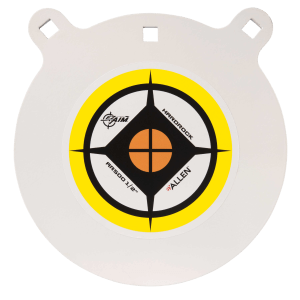 EZ-Aim 15600 Hardrock  10" AR500 Steel Gong Shooting Target .50" Thickness White / Yellow / Black