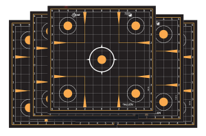 EZ-Aim 1531410 Splash Reactive Sight-In Grid Impact Enhancement Adhesive Black / Orange 10 Pack