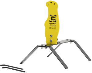 Caldwell 1178561 Auto Reset Rifle Yellow AR500 Steel Prairie Dog Includes Ground Stakes