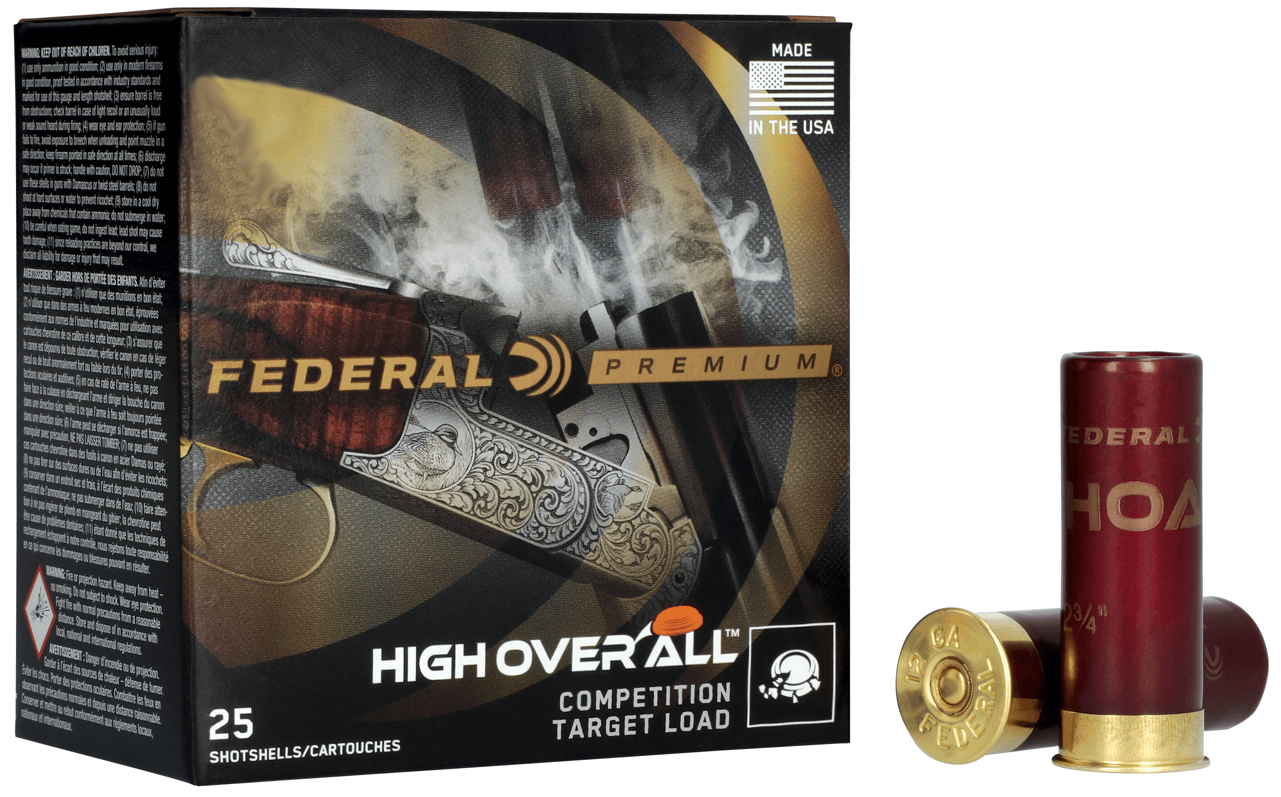 Federal HOA410H9 Premium High Over All 410Gauge 2.50" 1/2oz 9Shot 25rd Box