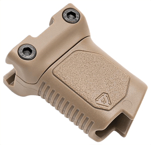 Strike Industries ARCMAGSFDE Angled Vertical Grip Short Flat Dark Earth Polymer with Cable Management Storage for M-LOK Rail