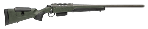 Tikka JRTXRSV382 T3x Super Varmint 6.5 Creedmoor 5+1 23.70" Barrel Tungsten Cerakote Metal Finish Black Webbed Green Roughtech Stock