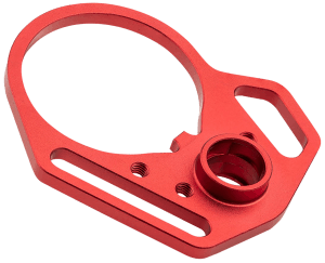 Strike Industries ARULMFEP&ACNRED QD End Plate QD End Plate with Hook Attachments & Anti-Rotation Castle Nut Red Finish
