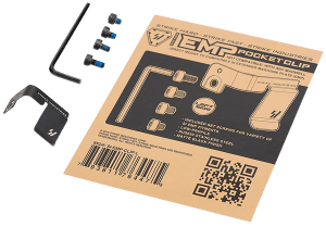 Strike Industries EMPCLIPL Magazine Pocket Clip Stainless Steel Black for SI EMP Mag Extension Left Hand