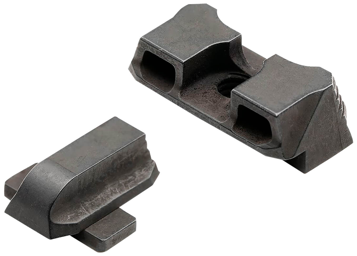 Strike Industries P320SIGHTSSTN Strike Iron Sights-Standard Height Black | Black Front Sight Black Rear Sight - Image 2