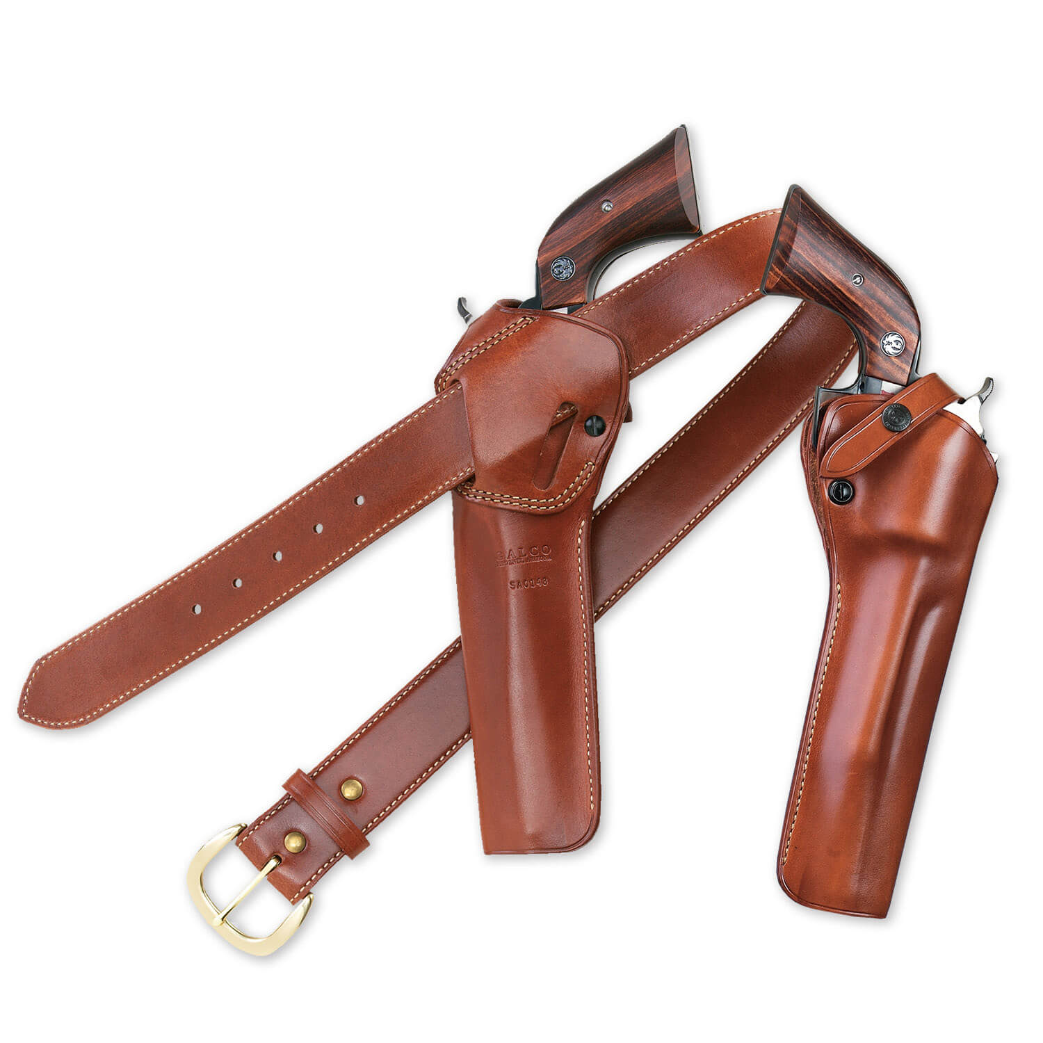 Galco SAO146 SAO Belt Tan Leather Belt Slide Fits Ruger Blackhawk Right Hand - Image 3