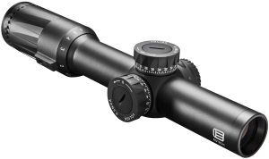Eotech VDU16FFSR2G Vudu FFP Black Hardcoat Anodized 1-6x 24mm 30mm Tube Illuminated Green SR2-MOA Reticle Features Throw Lever