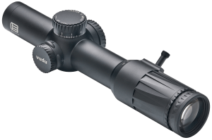 Eotech VDU110FFSR4 Vudu FFP Black Hardcoat Anodized 1-10x 28mm 34mm Tube Illuminated Red SR4 MOA Reticle Features Throw Lever