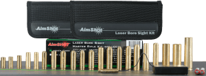 AimShot Master Kit Multi-Caliber Bore Sight with Green 532nM Laser & Uses 2 AAA Batteries for Rifles (Batteries Not Included)