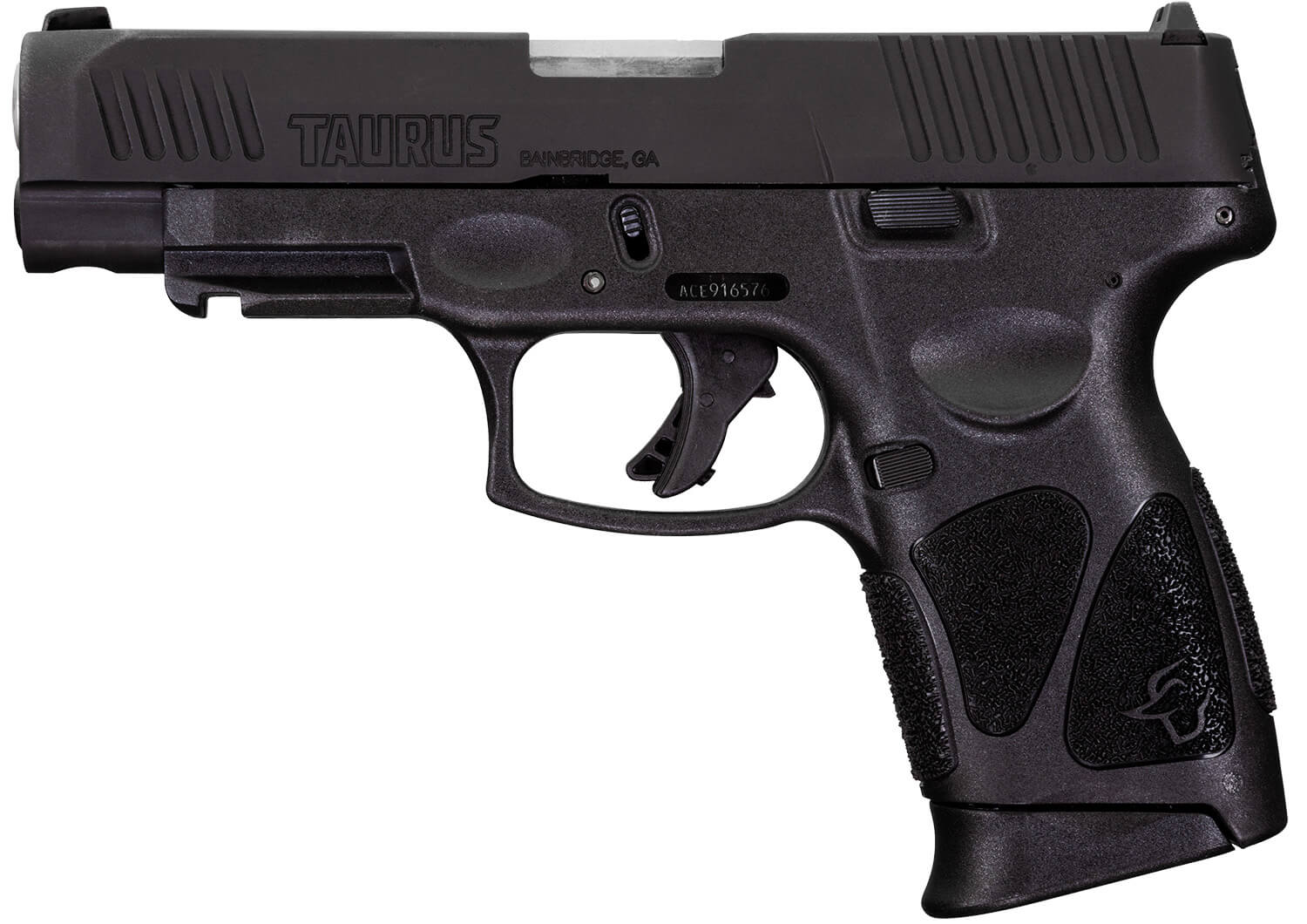 Taurus 1G3XLSR9041 G3XL Compact Frame 9mm Luger 12+1 4" Matte Stainless Steel Barrel Matte Black Tenifer Serrated Steel Slide Black Polymer Frame w/Picatinny Rail Black Polymer Grip Right Hand - Image 2