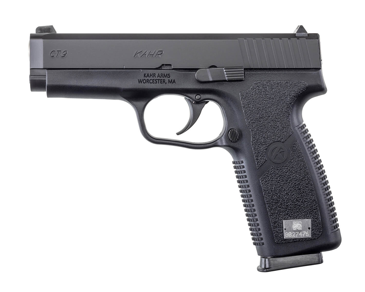 Kahr Arms CT9093CB CT9 9mm Luger 8+1 4" Barrel Black Polymer Frame Serrated Matte Black Stainless Steel Slide & Texture Polymer Grip - Image 2