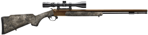 Traditions CR5848804425 NitroFire VAPR w/Scope 50 Cal 209 Primer 26" Burnt Bronze Cerakote Fluted & Tapered Barrel Drilled & Tapped Receiver Veil Wideland Fixed Synthetic Stock 3-9x40mm Duplex