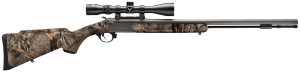 Traditions CR5841104416 NitroFire w/Scope 50 Cal 209 Primer 26" Gray Cerakote Fluted & Tapered Barrel Drilled & Tapped Receiver Mossy Oak Break-Up Country Fixed Synthetic Stock 3-9x40mm Duplex