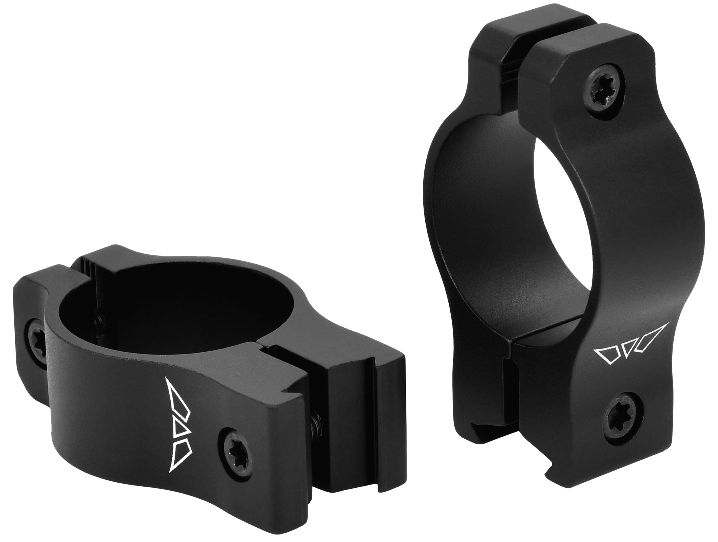 Warne V421M Rimfire Rings Vapor Matte Black 1" Medium 0 MOA
