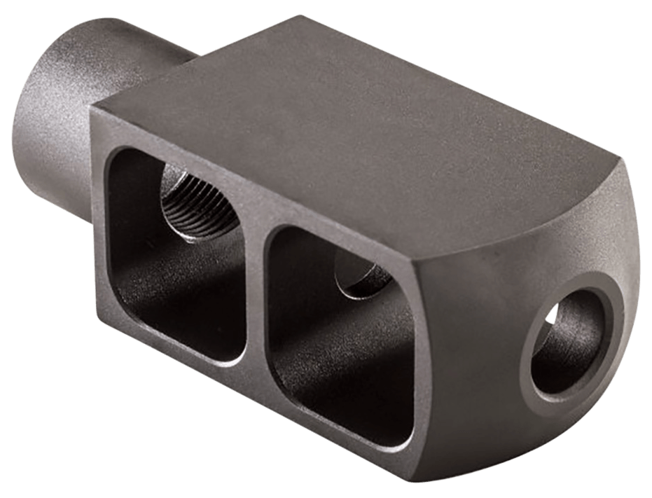 Alexander Arms MBEOTNKKIT Tank Muzzle Brake Kit Black Steel with 49/64-20 tpi Threads 3.50" OAL 1.50" Diameter for 50 Beowulf