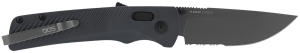 S.O.G SOG11180641 Flash AT 3.45" Folding Part Serrated TiNi Cryo D2 Steel Blade/ Urban Grey GRN Handle Includes Pocket Clip