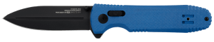 S.O.G SOG12610657 Pentagon XR LTE 3.60" Folding Spear Point TiNi Cryo CTS XHP Blade/Blue G10 Handle Includes Belt Clip