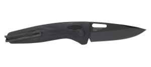S.O.G SOG12730357 One-Zero XR 3.10" Folding Plain Black Chrome Cryo CPM S35VN Steel Blade Black Sculpted Aluminum Handle Includes Pocket Clip