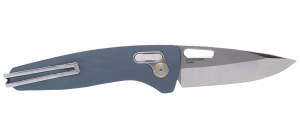 S.O.G SOG12730457 One-Zero XR 3.10" Folding Plain Satin/Polished Cryo CPM S35VN Steel Blade/ Smoke Gray Sculpted Aluminum Handle