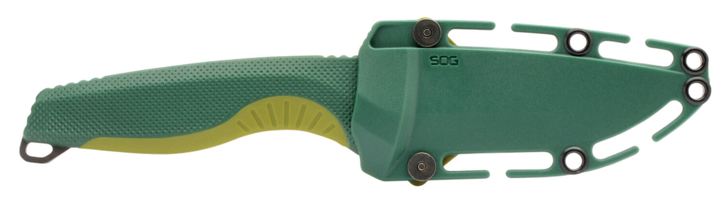 S.O.G SOG17410241 Aegis FX 3.70" Fixed Drop Point Plain Stonewashed 4116 Krupp SS Blade Forest w/Moss Accents GRN Handle Includes Sheath - Image 3