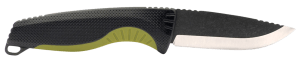 S.O.G SOG17410441 Aegis FX 3.70" Fixed Drop Point Plain Stonewashed 4116 Krupp SS Blade Black w/Moss Green Accents GRN Handle Includes Sheath