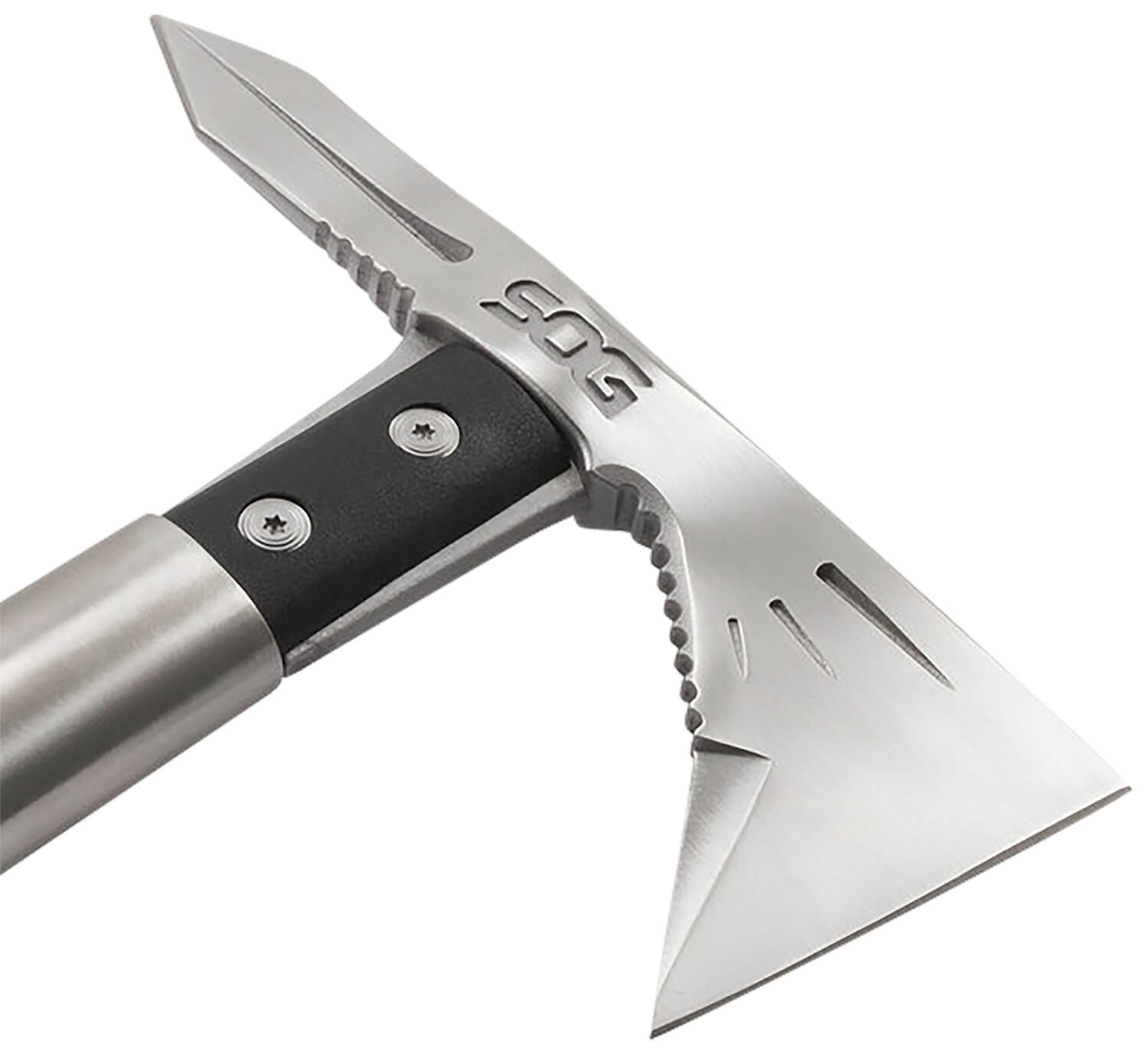 S.O.G SOGF182NCP Voodoo Hawk Mini 2.75" Blade 3Cr13MoV SS Blade Black Side Hammer Checkering w/"SOG" GRN Handle 12.50" Long Tomahawk - Image 2