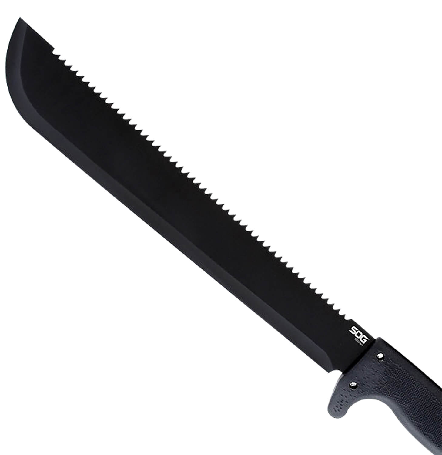 S.O.G SOGMC01N SOGfari 13" Black Powder Coated 3Cr13MoV SS Blade Black Kraton Handle 19" Long Includes Sheath - Image 2