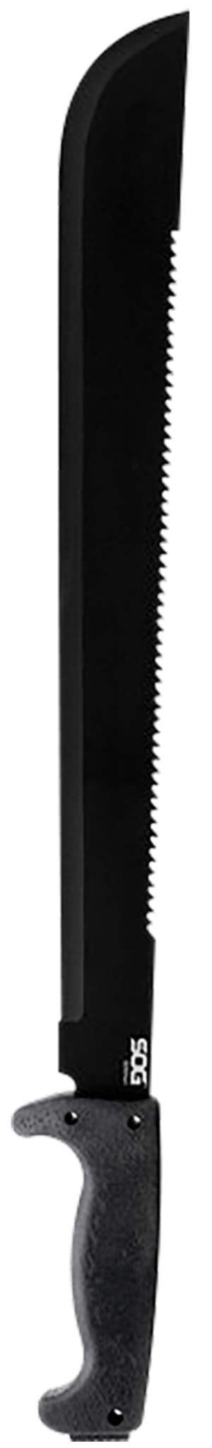 S.O.G SOGMC02N SOGfari 18" Black Powder Coated 3Cr13MoV SS Blade Black Kraton Handle 24" Long Includes Sheath