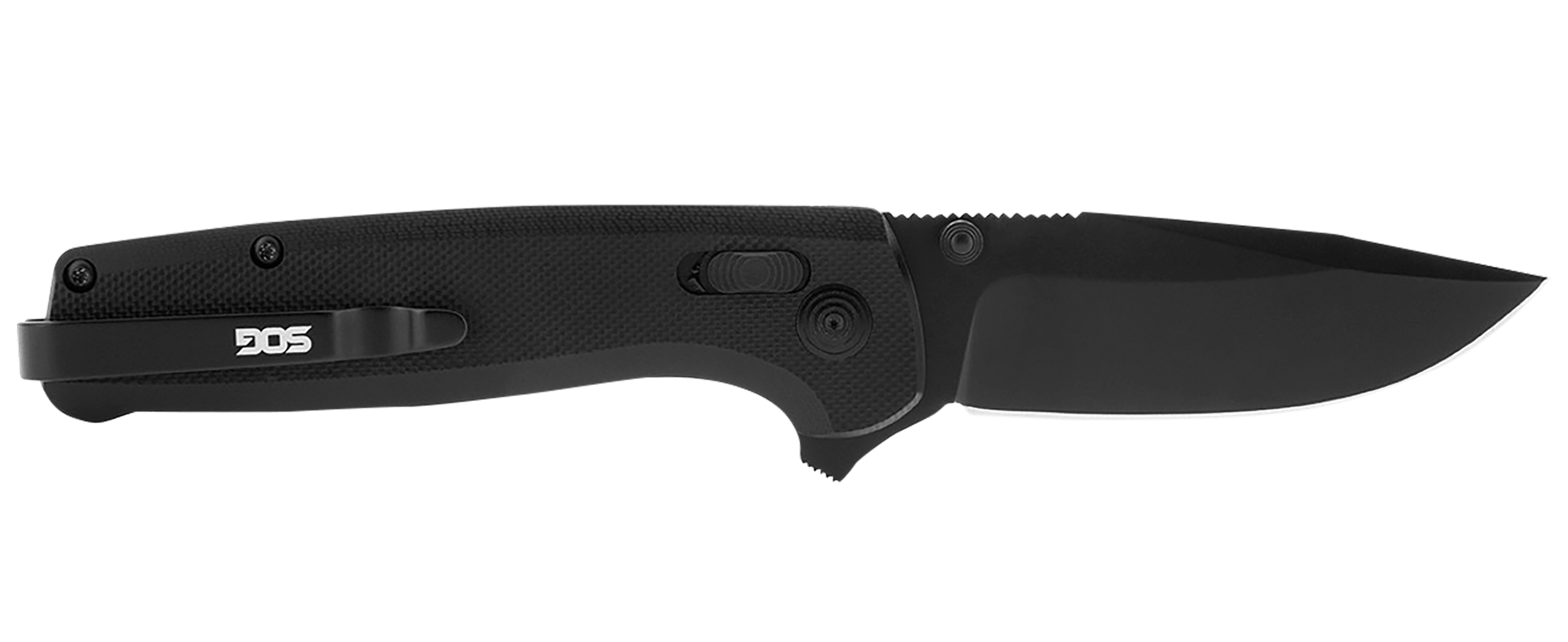 S.O.G SOGTM1027CP Terminus XR 2.95" Folding Clip Point Plain Black TiNi D2 Steel Blade Black G10 Handle Includes Pocket Clip