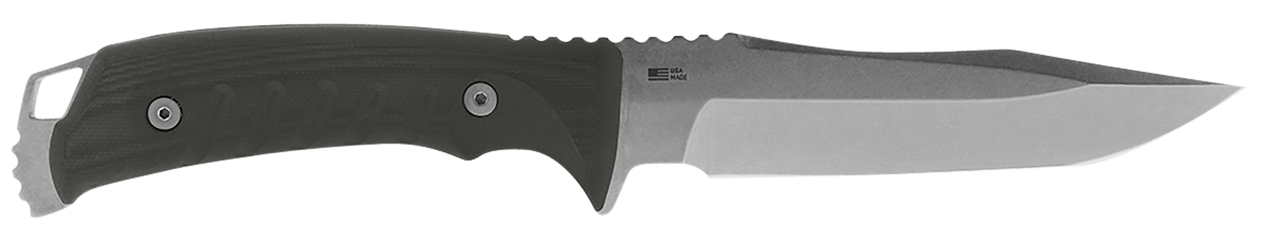 S.O.G SOGUF1001BX Pillar 5" Fixed Clip Point Plain Stonewashed S35VN SS Blade Black Canvas Micarta Handle Includes Sheath