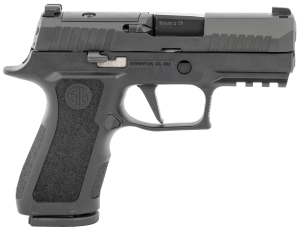 Sig Sauer 320XC9BXR3PR210 P320 XCompact Compact Frame 9mm Luger 10+1 3.60" Black Carbon Steel Barrel Black Nitron Optic Ready/Serrated Stainless Steel Slide Black Stainless Steel Frame w/Beavertail & Picatinny Rail Black XCompact Polymer Grip