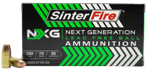 SinterFire Inc SF38075NXG Next Generation (NXG)  380 ACP 75 gr Lead Free Ball 50rd Box