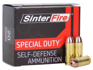 SinterFire Inc SF10125SD Special Duty (SD)  10mm Auto 125 gr Lead Free Frangible Hollow Point 20rd Box
