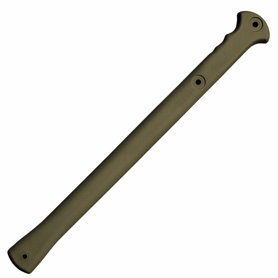Cold Steel CS90PTHG Trench Hawk 3.50" Blade 1055 Carbon Steel Blade OD Green Polypropylene Handle 19" Long Tomahawk