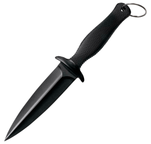 Cold Steel CS92FBA FGX Boot Blade II 5" Fixed Plain Black Griv-Ex Blade/Black Checkered Kray-Ex Handle