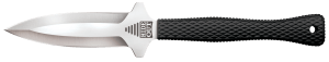 Cold Steel CS49NDE Hide Out 3" Fixed Plain Satin Polished Japanese AUS-8A SS Blade/ Black Contoured & Checkered Kray-Ex Handle