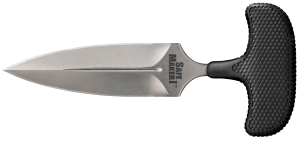 Cold Steel CS12DBST Safe Maker I 4.50" Fixed Spear Point Plain Stone Washed AUS-8A SS Blade/ Black Kray-Ex Handle Includes Sheath