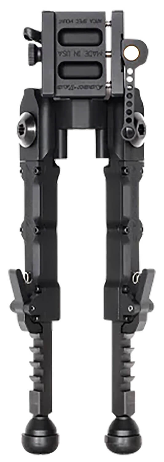 Accu-Tac BRASQDG204 BR-4 G2 Arca Spec Bipod made of Black Hardcoat Anodized Aluminum with ARCA Style Rail Attachment Steel Feet & 5.75"-8.25" Vertical Adjustment - Image 3