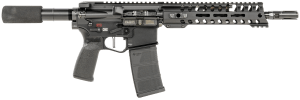 Patriot Ordnance Factory 01796 Renegade + Direct Impingement 300 Blackout Caliber with 10.50" Barrel 30+1 Capacity Black Anodized Metal Finish Buffer Tube Stock Black Polymer Grip & 9" M-LOK Handguard Right Hand