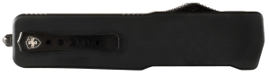 Templar Knife LABR321 Premium Lightweight Large 3.50" OTF Drop Point Plain Black Oxide Stonewashed Powdered D2 Steel Blade/5.25" Black Rubber/Aluminum Handle