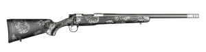 Christensen Arms 8010614100 Ridgeline FFT Full Size 280 Ackley Improved 3+1 22" Stainless Threaded Barrel Stainless Drilled & Tapped Aluminum Receiver Black w/Gray Accents Fixed Sporter Carbon Fiber Stock Right Hand