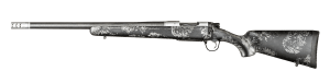 Christensen Arms 8010618200 Ridgeline FFT Full Size 300 Win Mag 3+1 22" Stainless Threaded Barrel Stainless Drilled & Tapped Aluminum Receiver Black w/Gray Accents Fixed Sporter Carbon Fiber Stock Left Hand