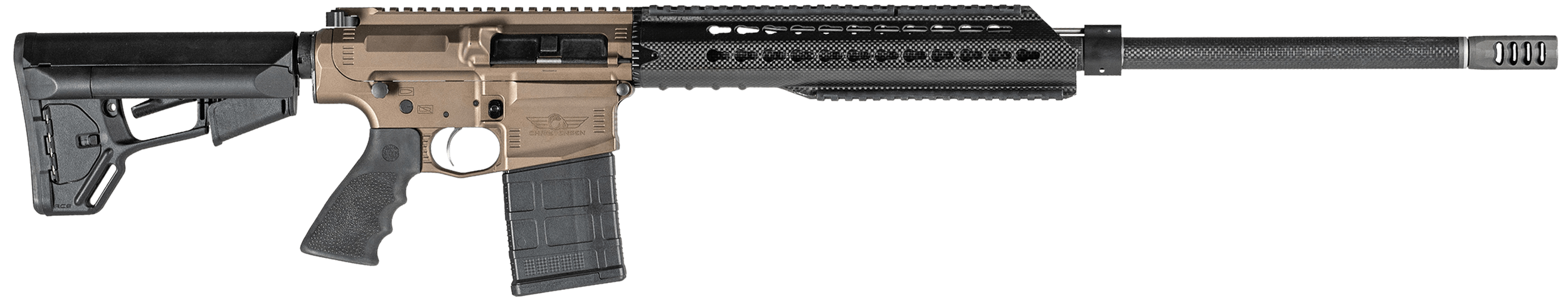 Christensen Arms CA101543139236 CA-10 DMR 6.5 Creedmoor 20+1 22" Barrel Burnt Bronze Cerakote Metal Finish Black Adjustable Magpul STR Stock Black Polymer Grip