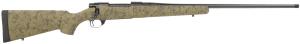 Howa HHS43333 M1500 HS Precision 300 Win Mag 3+1 24" Blued Threaded Barrel/Rec Green with Black Webbed HS Precision Stock