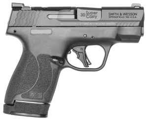Smith & Wesson 13474 M&P Shield Plus Micro-Compact Frame 30 Super Carry 13+1/16+1  3.10" Black Armornite Stainless Steel Barrel & Optic Ready/Serrated Slide  Matte Black Polymer Frame  Black Textured Polymer Grip  No Safety