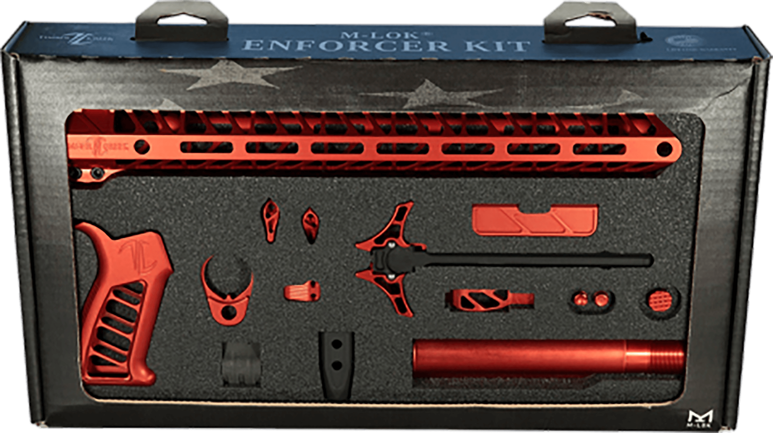 Timber Creek Outdoors TCOEKR Enforcer Complete Build Kit Red Anodized for AR-15