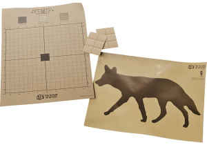 ATN ACMKIRTGCY Thermal Target Kit Coyote Paper 30" x 24" Brown Includes 12 Plasters/2 Targets