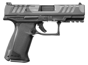 Walther Arms 2842734 PDP F-Series 9mm Luger 15+1 4" Black Steel Barrel  Black Optic Ready/Serrated Slide  Black Polymer Frame w/Picatinny Rail  Black Performance Duty Texture Grips  Ambidextrous